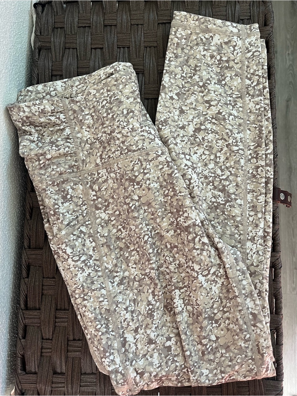 ZYIA Beige Camouflage-Print High-Rise Jeggings